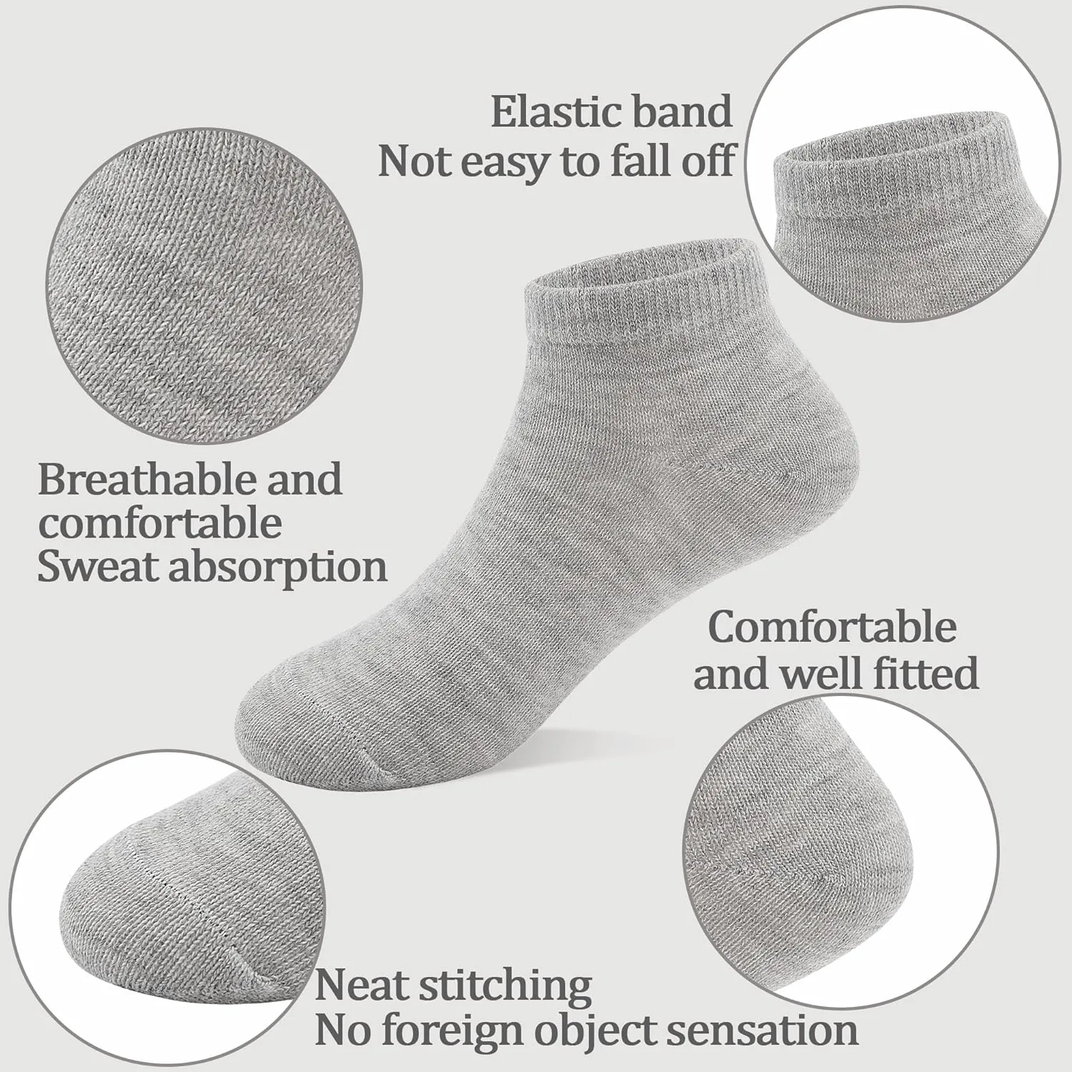 25 Pairs Toddler Socks, Boys Socks Kids Ankle Sock Low Cut Sock for Boys Girls 1-14 Years
