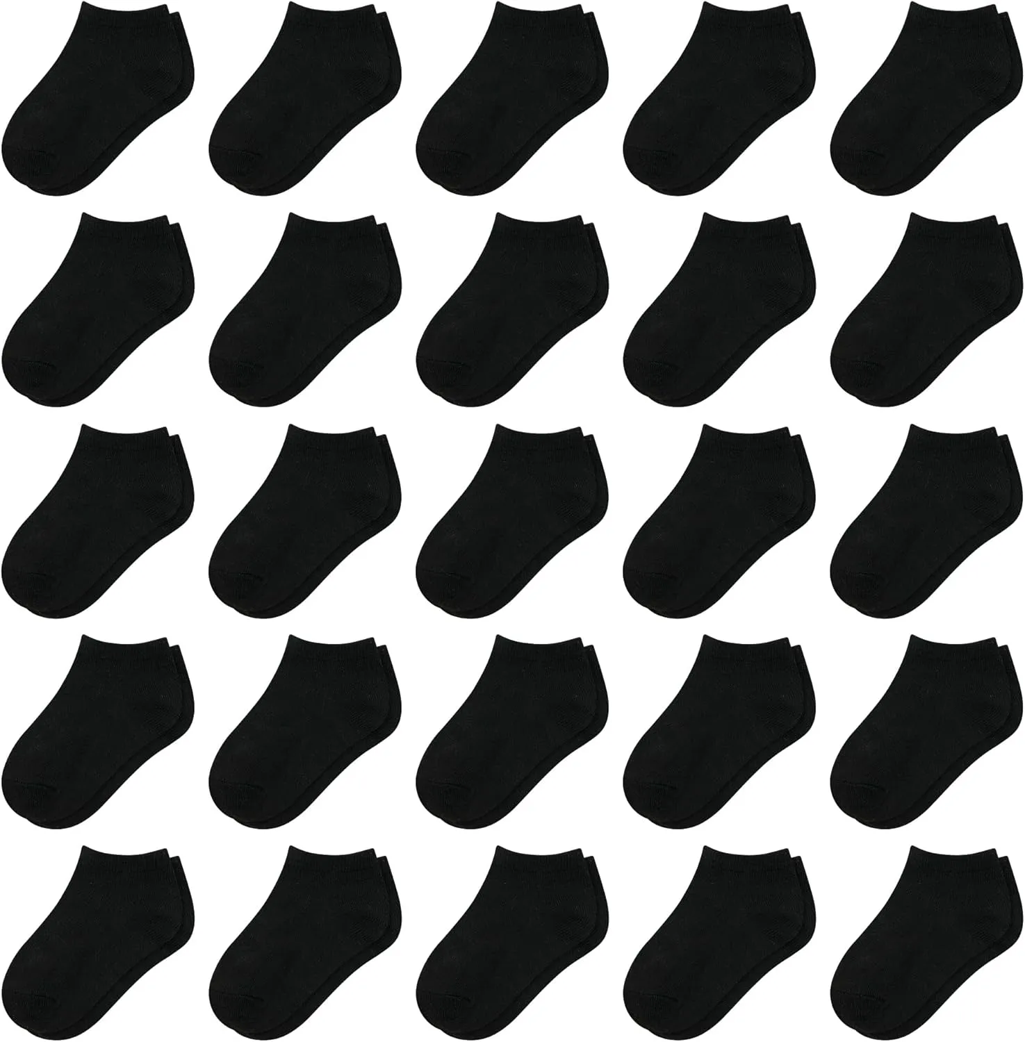 25 Pairs Toddler Socks, Boys Socks Kids Ankle Sock Low Cut Sock for Boys Girls 1-14 Years