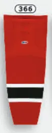 Athletic Knit (AK) HS2100-366 New Jersey Devils Red Mesh Ice Hockey Socks