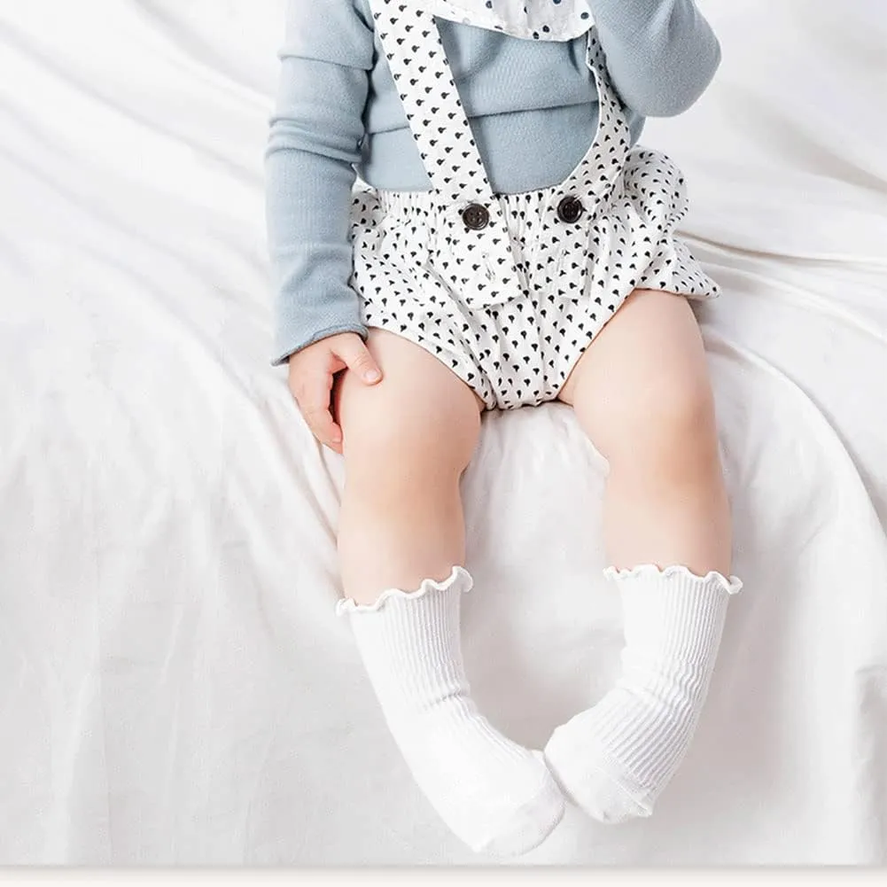 Baby Toddler Girls Ruffle Socks Girl's Frilly Dress Baby Summer Mesh Solid Crew Socks