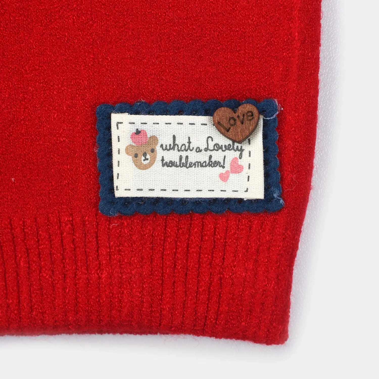 Baby Winter Cap/Hat 3M  | Red