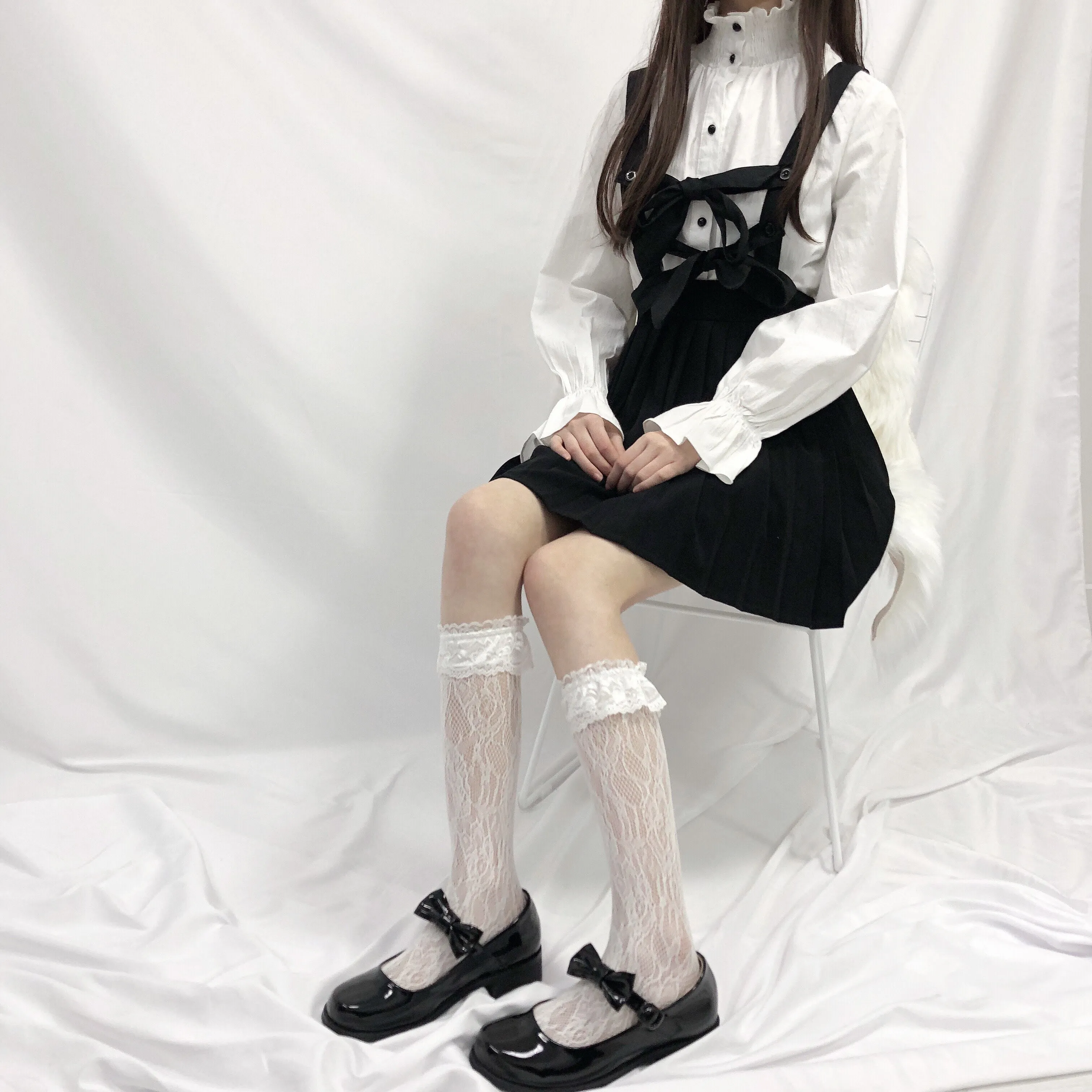 [Basic] Lolita Fairy Lace below knee socks