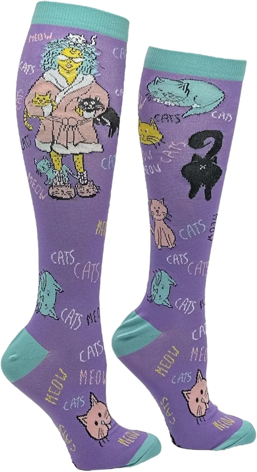 Crazy Dog T-Shirts Funny Compression Socks for Women and Men Cute Compression Socks For Women