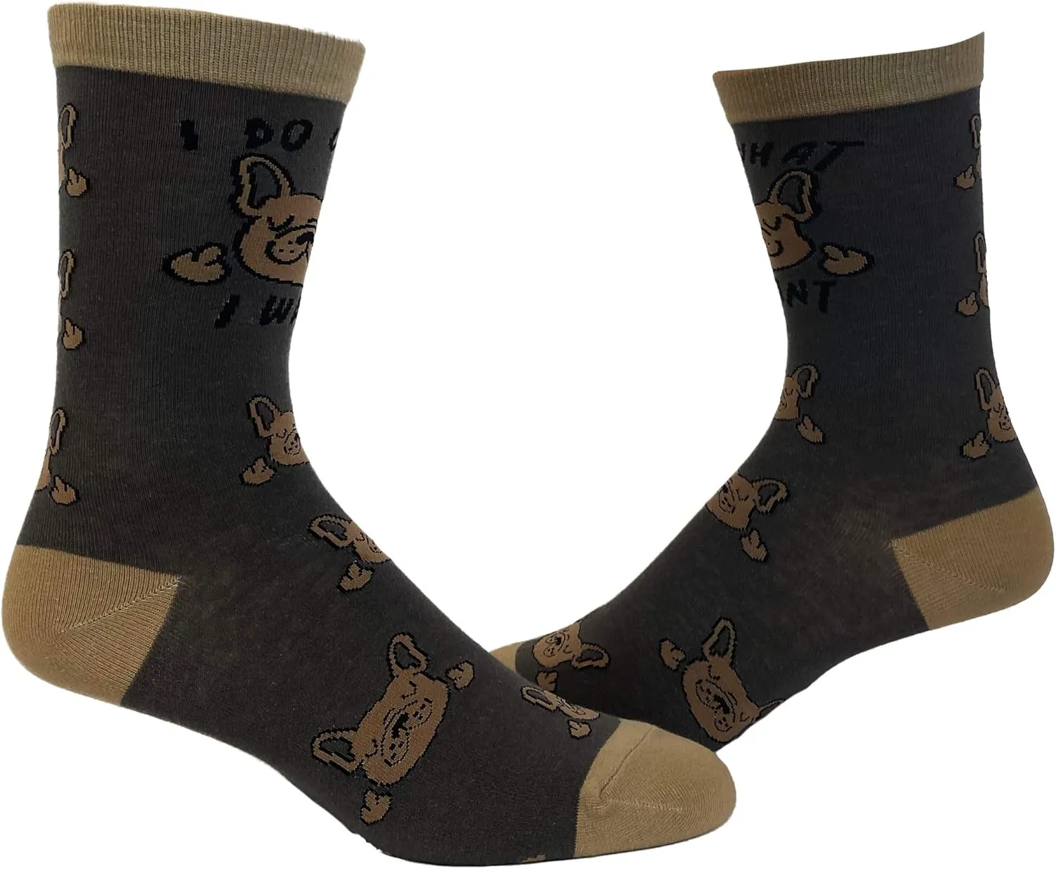 Crazy Dog T-Shirts Womens Animal Socks Cute Funny Socks with Fun Animals and Sarcastic Sayings