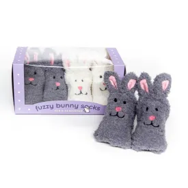 Fuzzy Bunny Toddler Socks