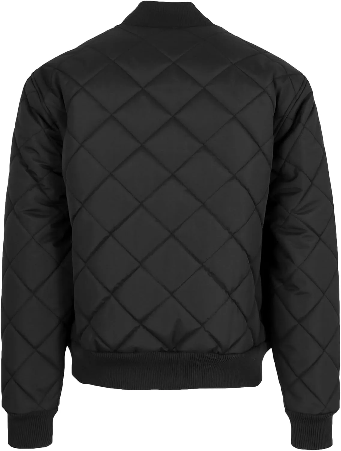 Galaxy by Harvic Men's Heavyweight Dimond Quilted Bomber Jacket Varsity Coat with Pockets (Sizes, S-2XL)