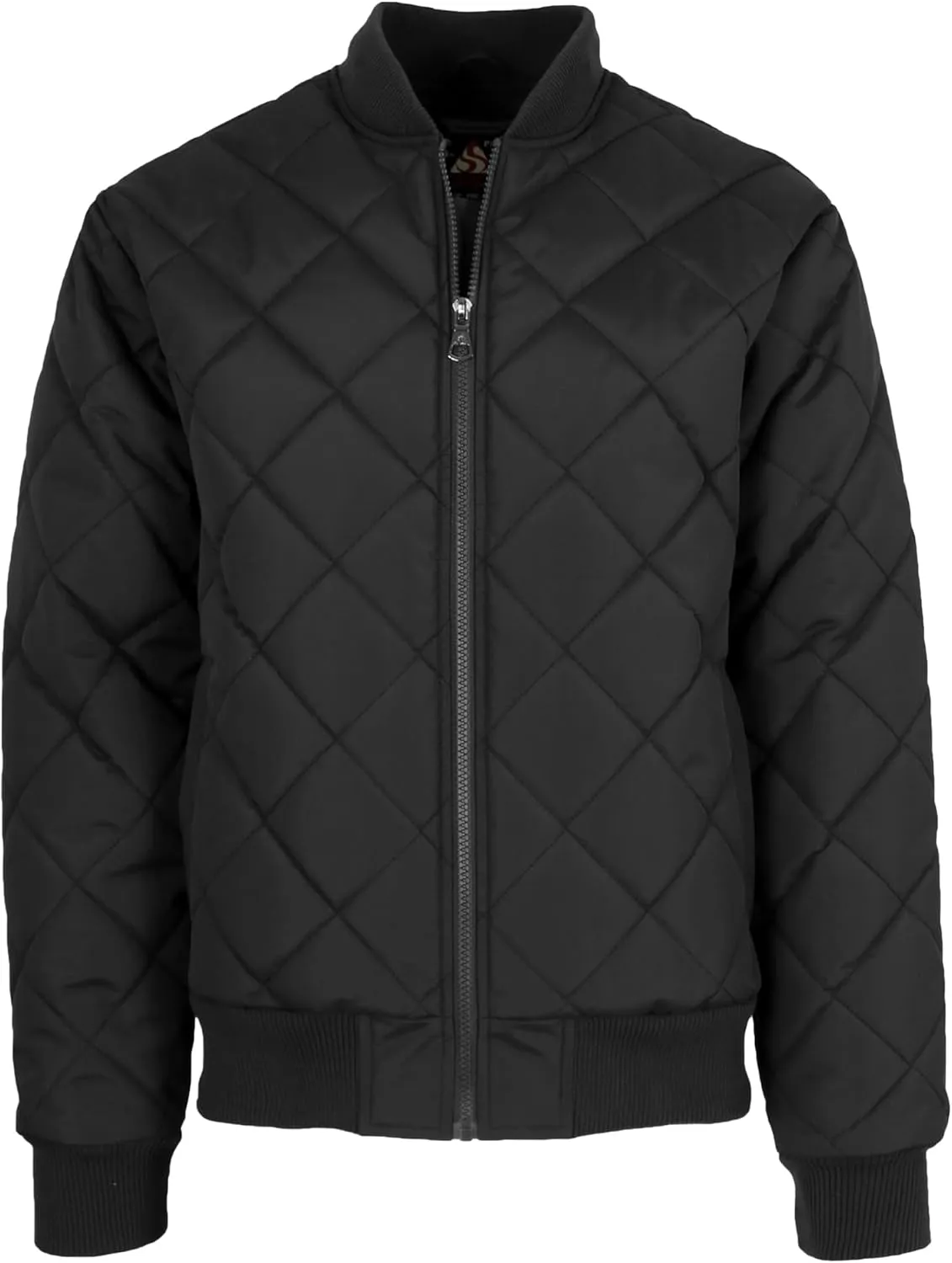 Galaxy by Harvic Men's Heavyweight Dimond Quilted Bomber Jacket Varsity Coat with Pockets (Sizes, S-2XL)