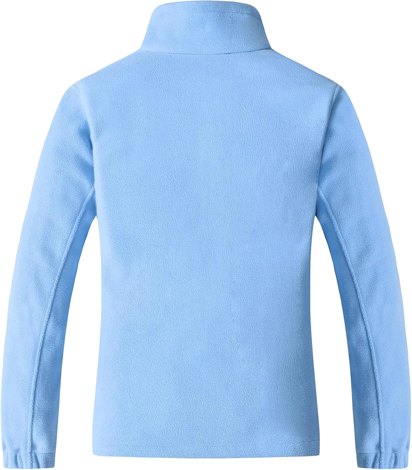 GIMECEN Women's Lightweight Full Zip Soft Polar Fleece Jacket Outdoor Recreation Coat With Zipper Pockets