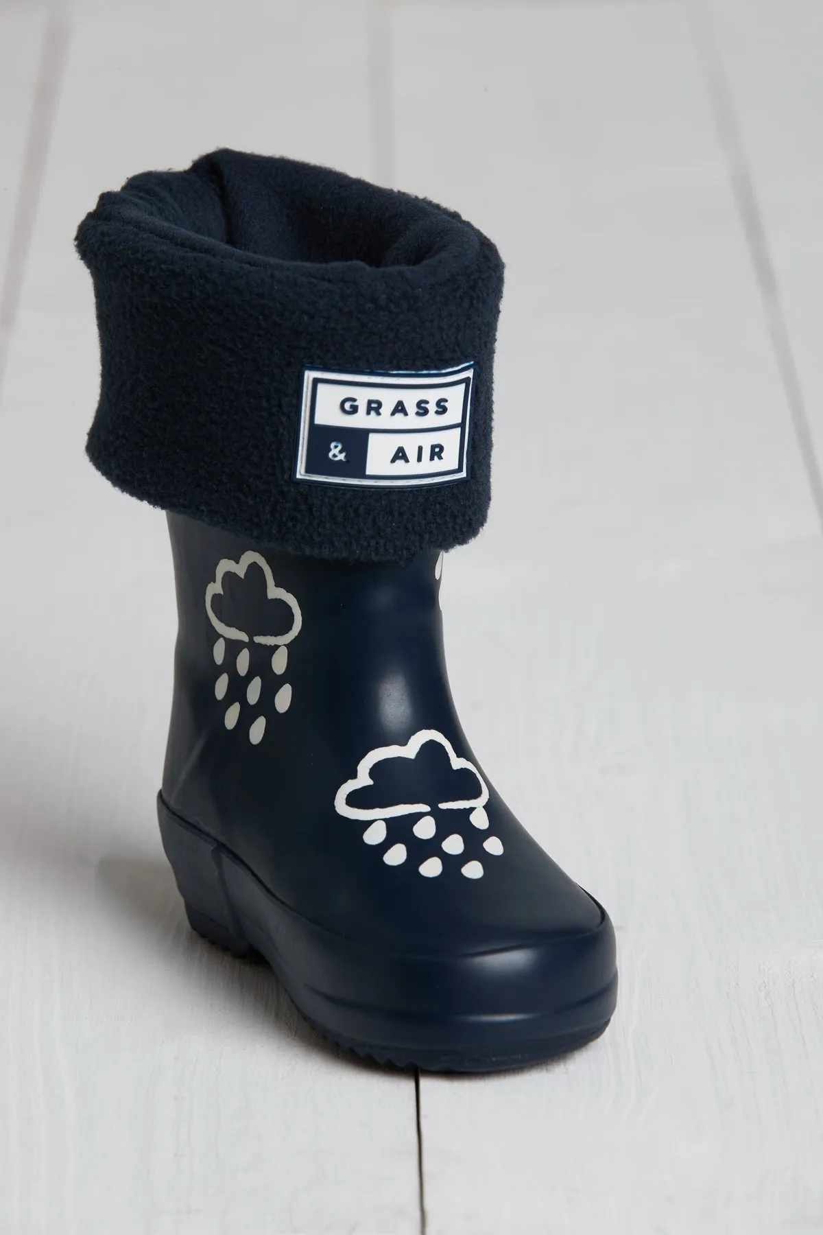 GRASS & AIR - Welly Socks - Navy