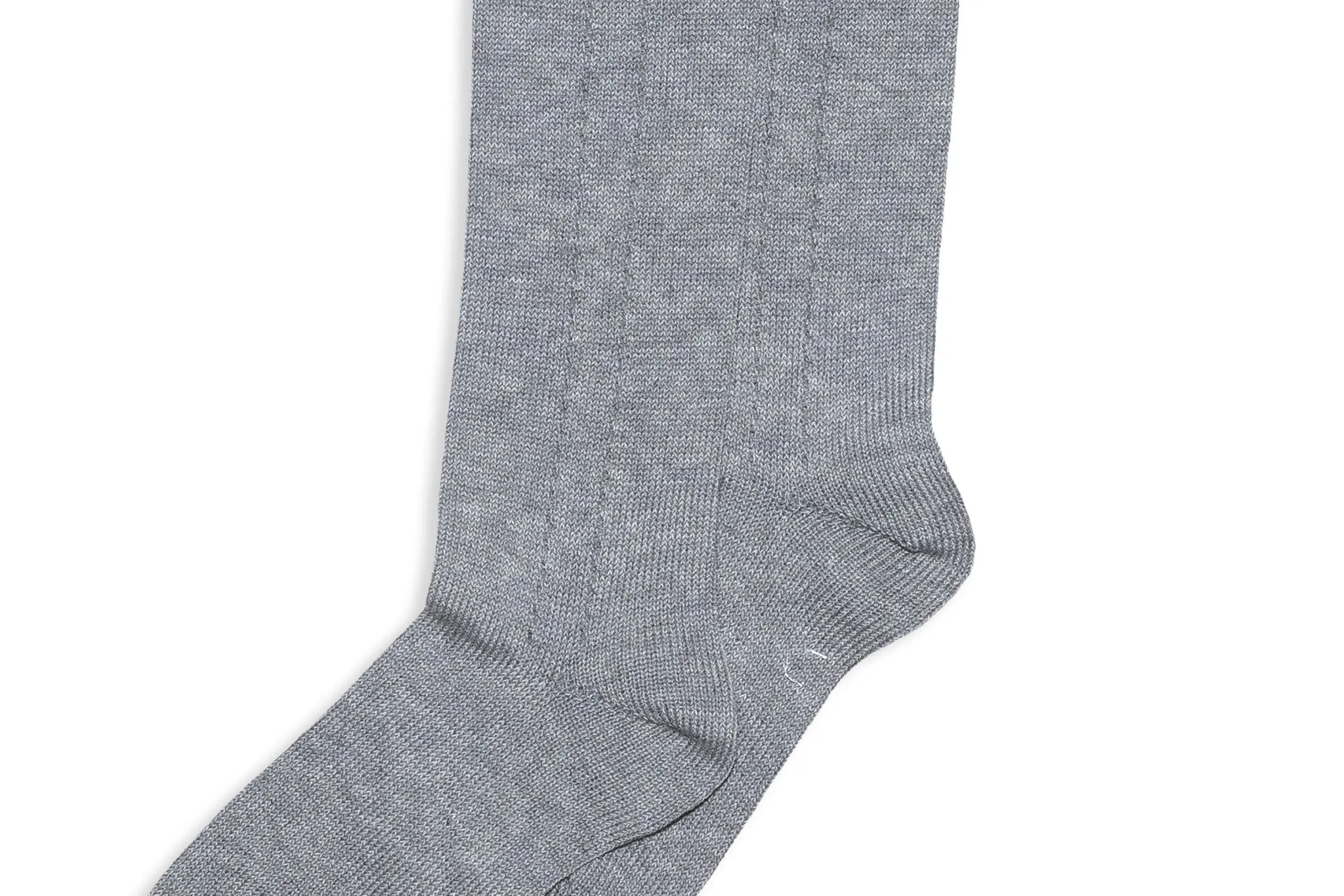 Grey Kneesocks with Lined Detail