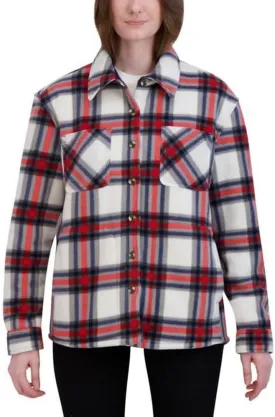 HFX Women's Fully Lined Soft and Cozy Plush Fleece Shacket