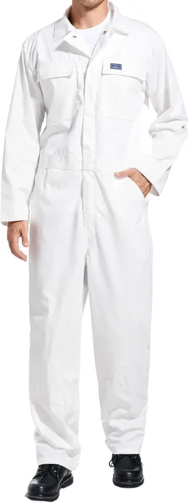 HISEA Men's Long Sleeve Coverall, Stain & Wrinkle Resistant Mens Work Coverall with Multi Pockets