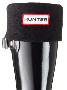 Hunter Kids Accessories Recycled Fleece Boot Sock Black