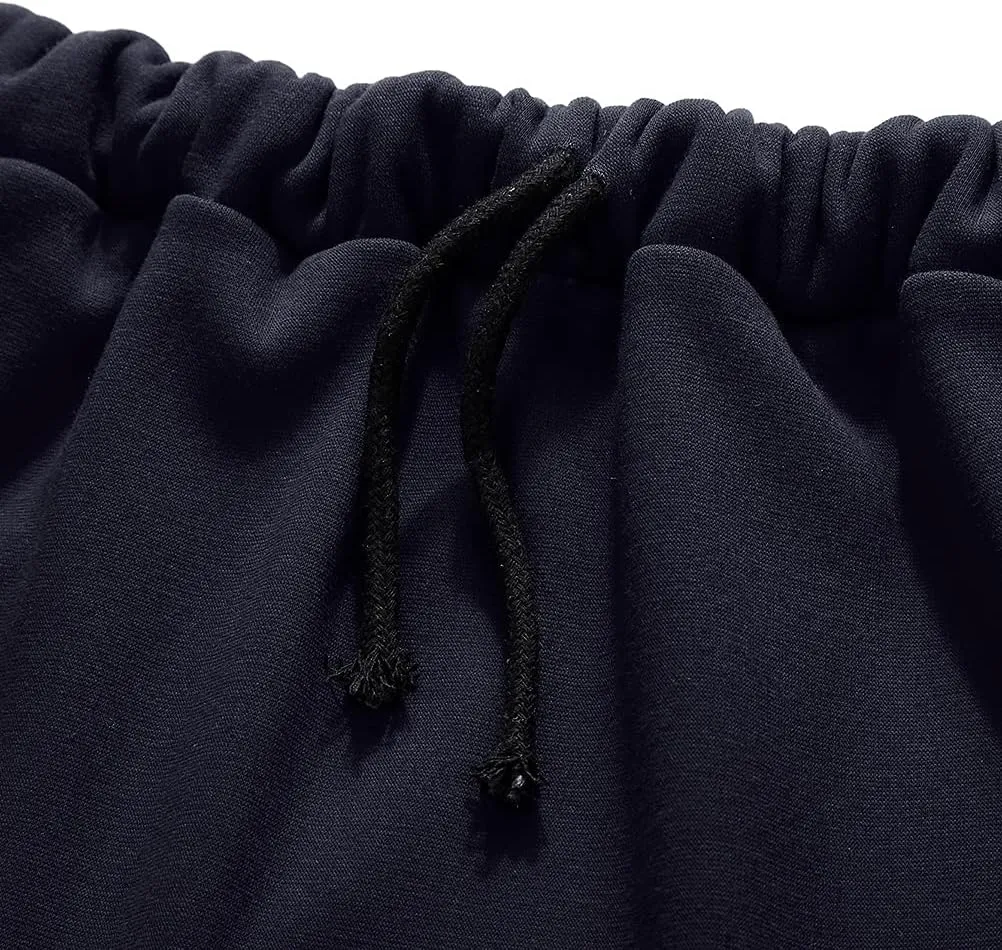 IDEALSANXUN Women's Fall Winter Fleece Lined Elastic Waist Long Skirts with Drawstring