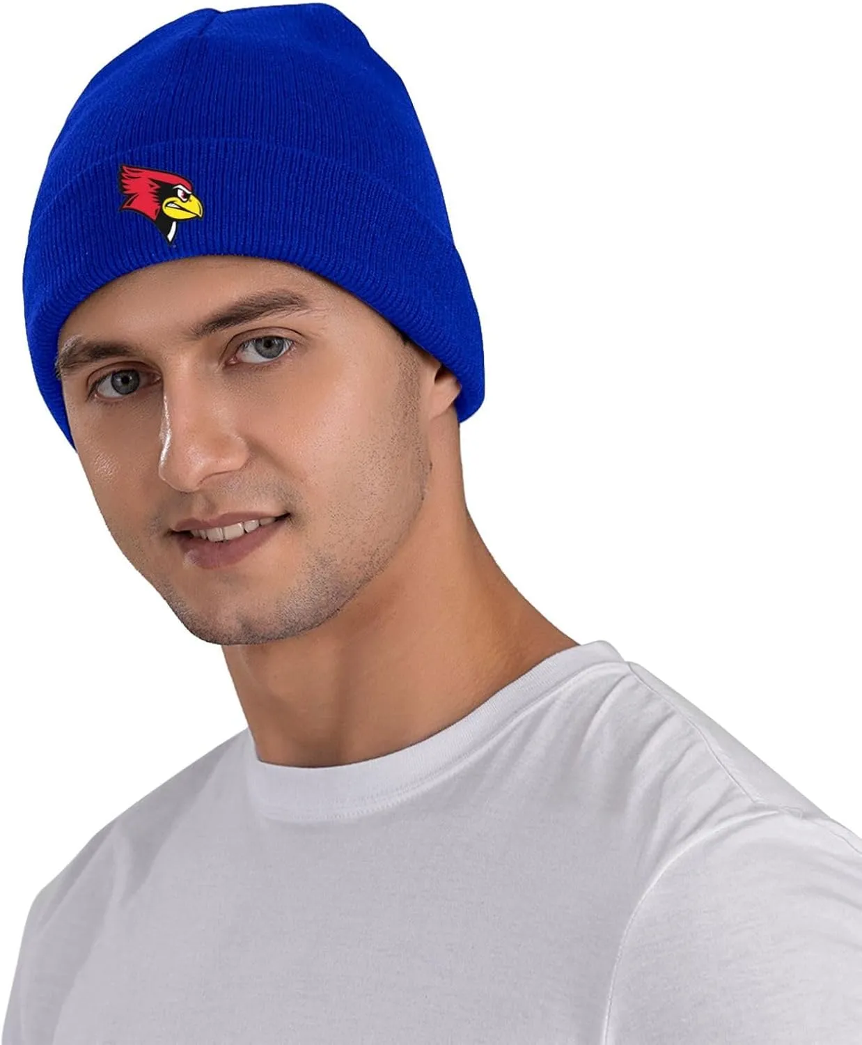 Illinois State University Logo Classic Warm Winter Knit Cap Fleece Lined Beanie Hat