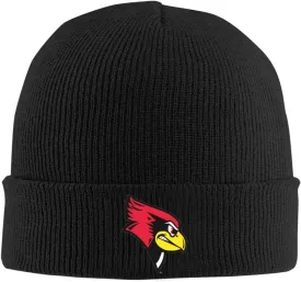 Illinois State University Logo Classic Warm Winter Knit Cap Fleece Lined Beanie Hat