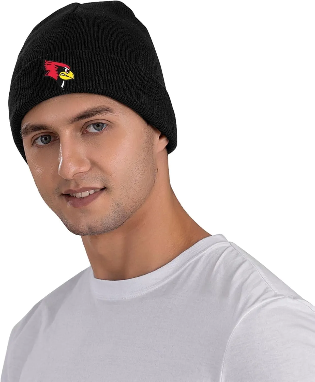 Illinois State University Logo Classic Warm Winter Knit Cap Fleece Lined Beanie Hat