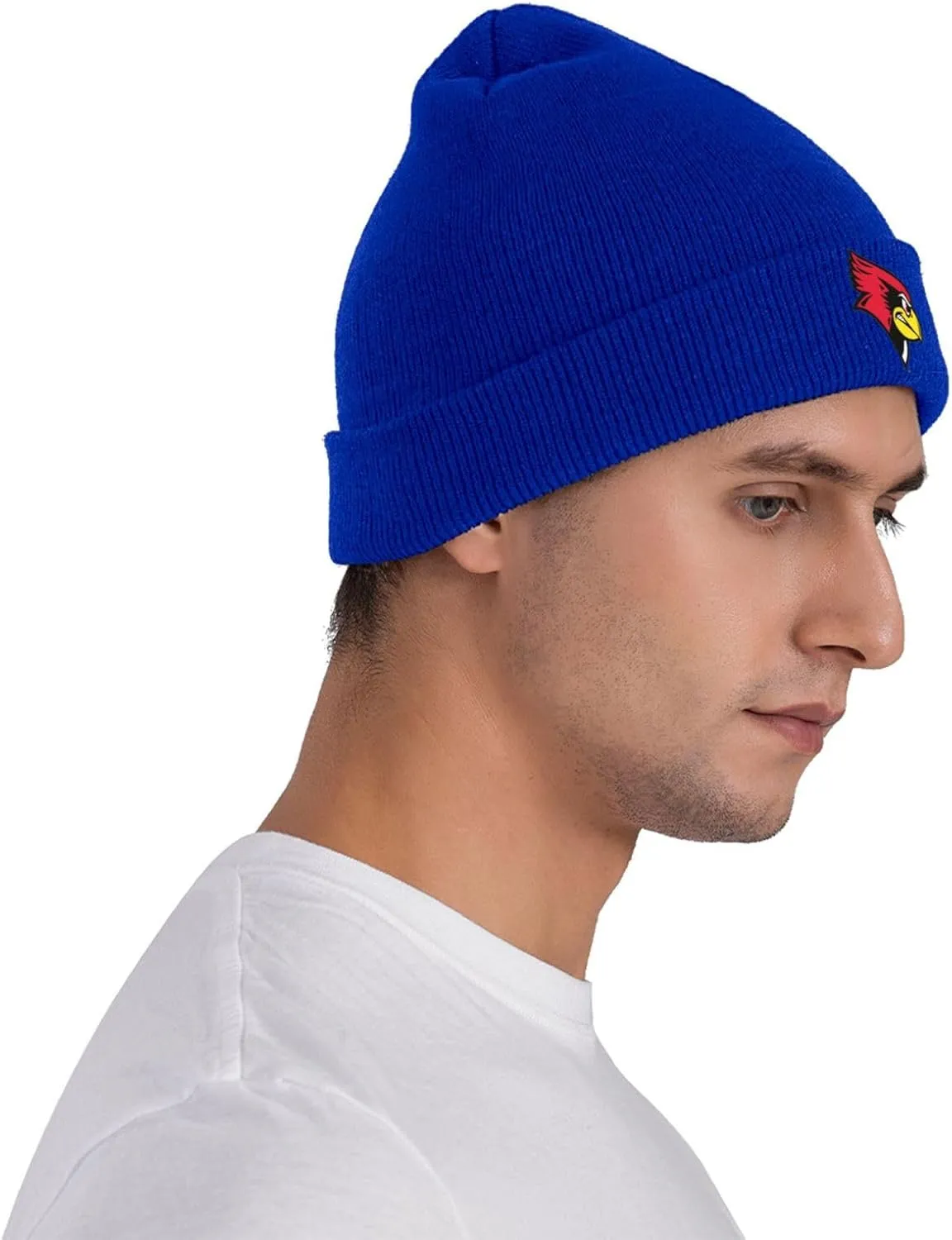 Illinois State University Logo Classic Warm Winter Knit Cap Fleece Lined Beanie Hat