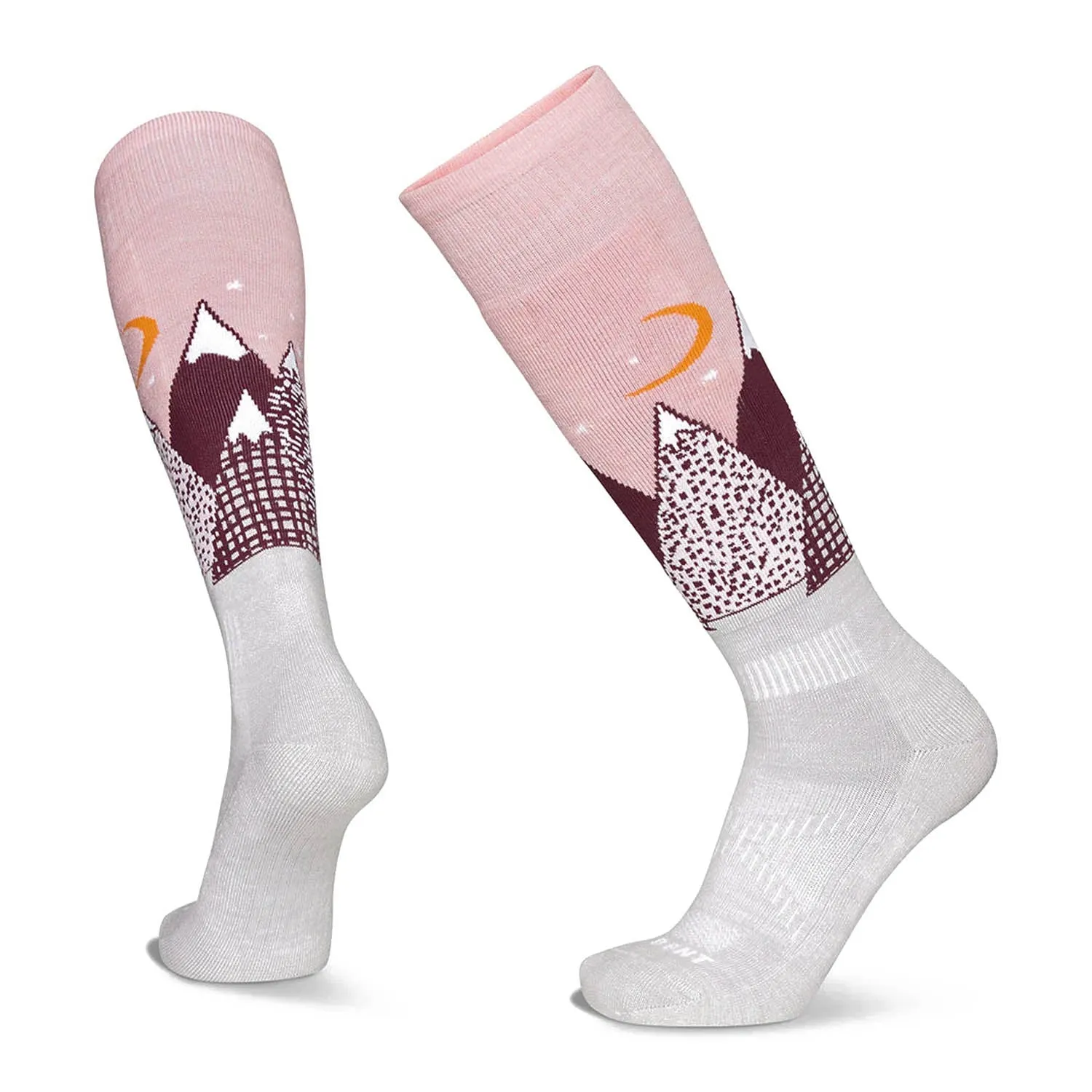 Kids Snowy Mountains Light Cushion Snow Socks