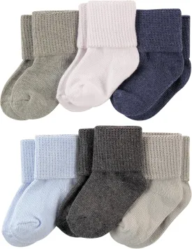 Luvable Friends Unisex Baby Newborn and Baby Socks Set