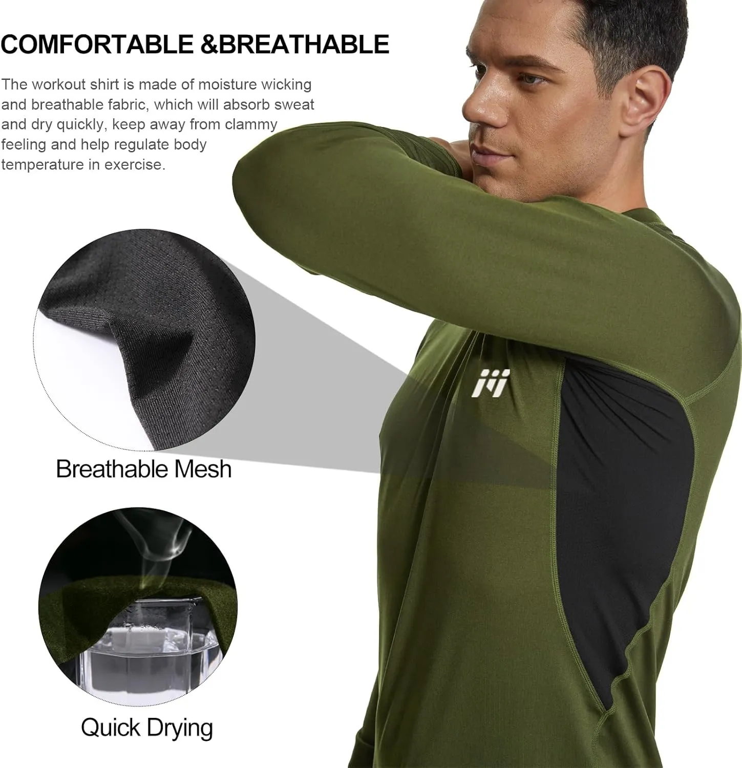 MEETWEE Thermal Underwear for Men, Winter Base Layer Set Tops & Long Johns Winter Ski Cold Weather Gear for Heat Retention