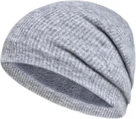 Miyaomn Winter Beanie Hats for Men Womens Solid Color Fleece Lined Rib Knit Beanie Soft Warm Thermal Windproof Ski Skull Caps