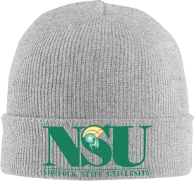 Norfolk A State University Logo Classic Warm Winter Knit Cap Fleece Lined Beanie Hat