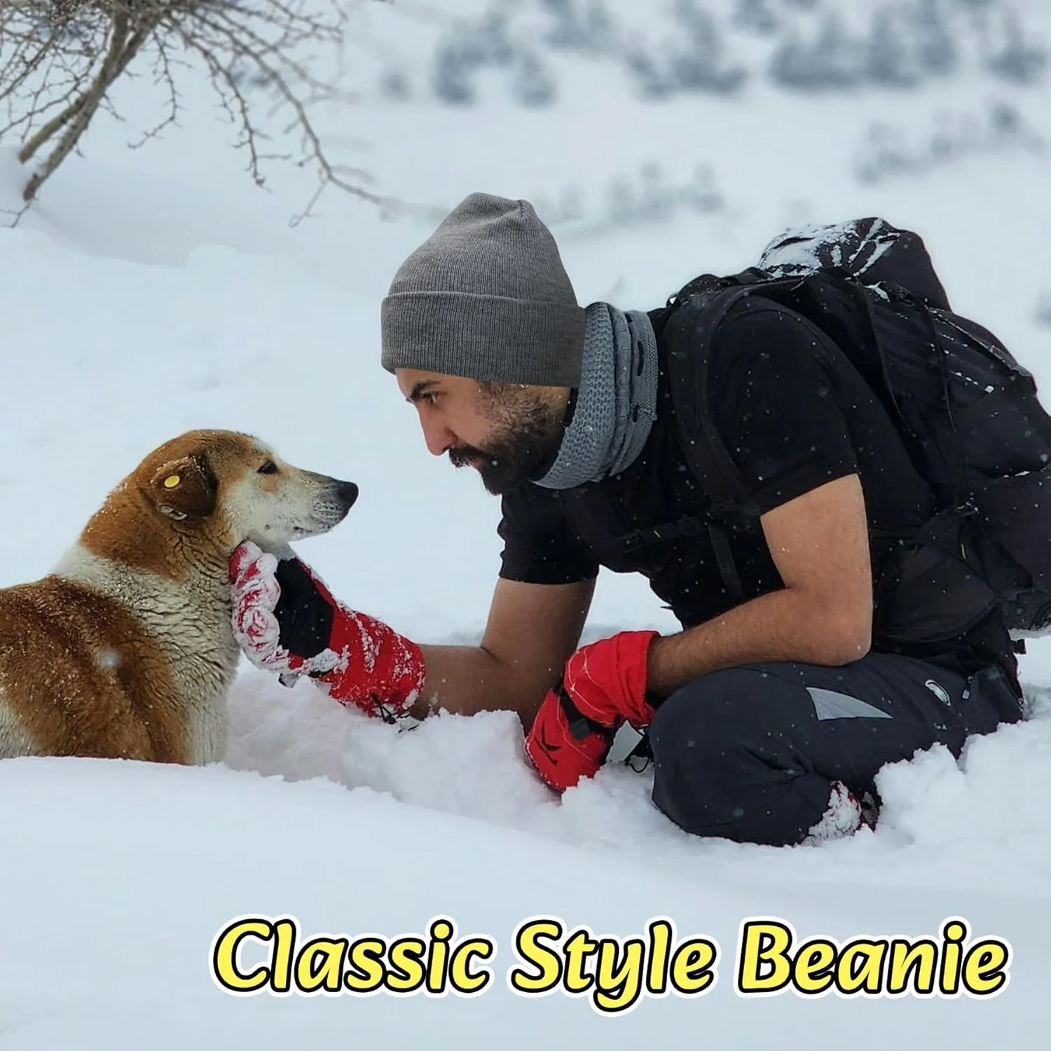 NPQQUAN 3 Packs Unisex Beanie Hats for Men Women Winter Knit Beanies