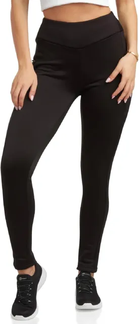 Spyder Womens Active Leggings - Soft Fleece Bonded Tights with Zip Stash Pocket High-Waisted Leggings for Women (Sizes:S-XL)