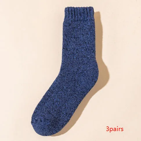 Wool Socks For Men With Thick And Warm Woolen Loops
